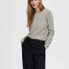 SELECTED 100% KASHMIR TRÖJA Grey Best Sale