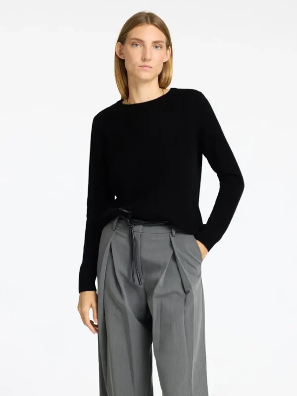 SELECTED 100% KASHMIR TRÖJA Black Discount