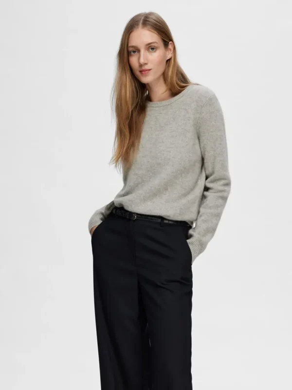 SELECTED 100% KASHMIR TRÖJA Grey Best Sale