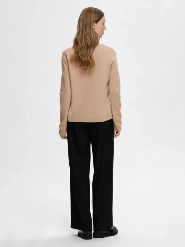 SELECTED 100% KASHMIR TRÖJA Brown Discount
