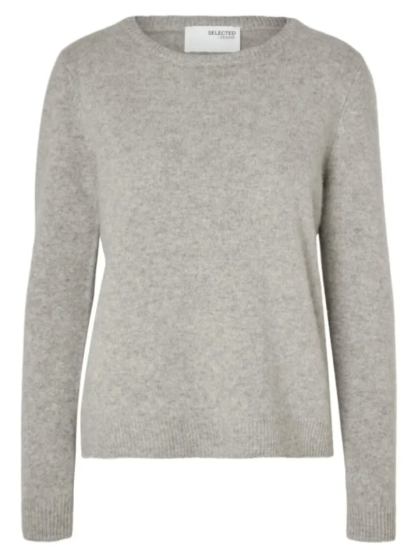 SELECTED 100% KASHMIR TRÖJA Grey Best Sale