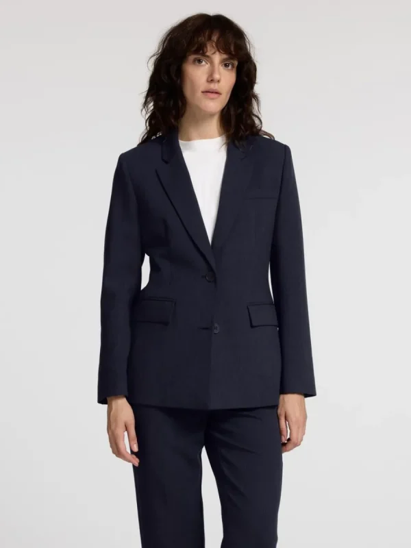 SELECTED KLASSISK PASSFORM KAVAJ Blue Online