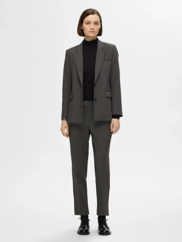 SELECTED KLASSISK PASSFORM KAVAJ Grey Shop