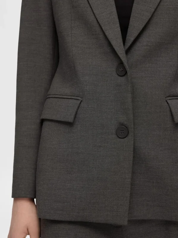 SELECTED KLASSISK PASSFORM KAVAJ Grey Shop