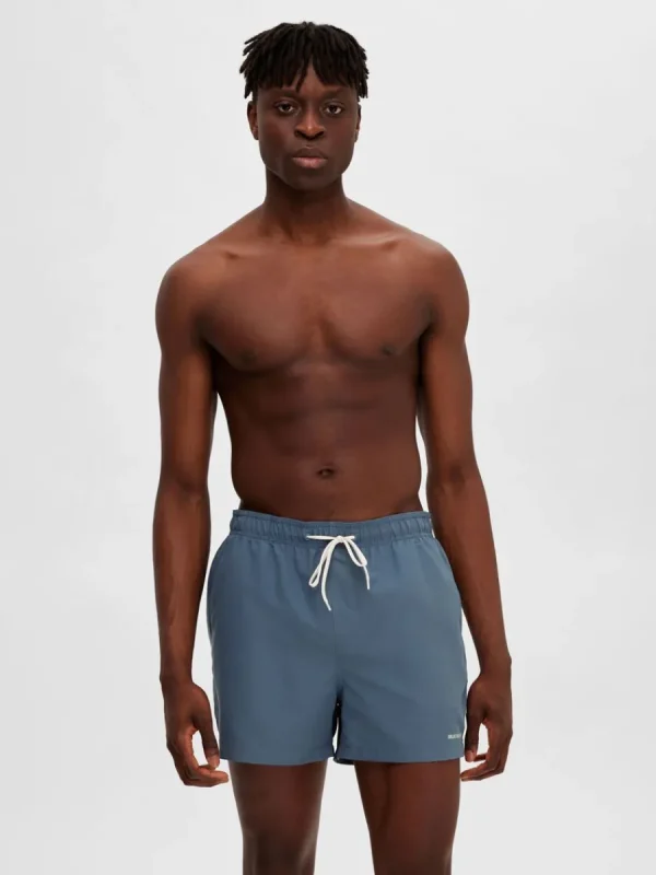 SELECTED KLASSISKA BADSHORTS Blue Fashion