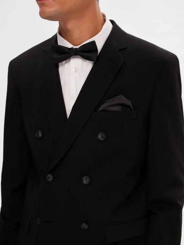 SELECTED KLASSISKA DUBBELKNÄPPT KAVAJ Black Clearance