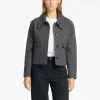 SELECTED KLASSISKA KORT JACKA Grey Discount