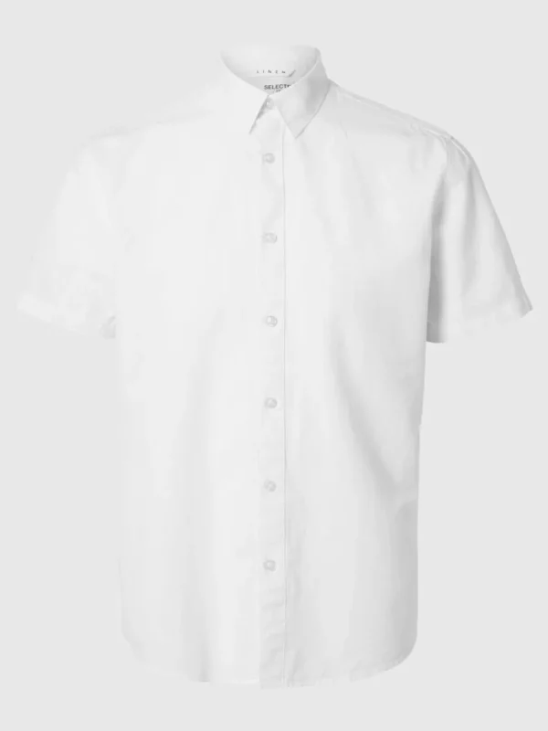 SELECTED KLASSISKA KORTÄRMAD SKJORTA White Cheap