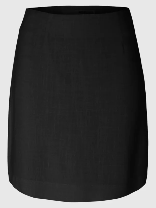SELECTED KLASSISKA MINIKJOL Black Shop