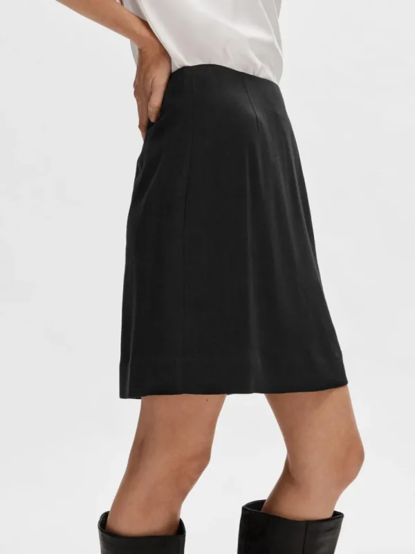 SELECTED KLASSISKA MINIKJOL Black Shop