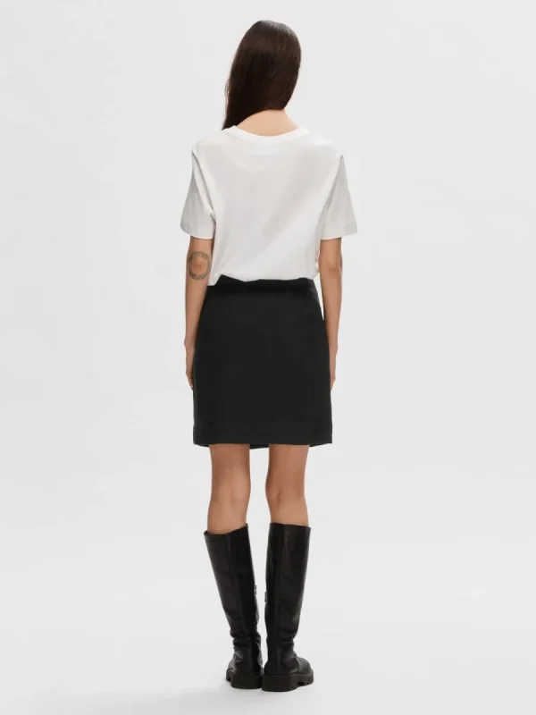 SELECTED KLASSISKA MINIKJOL Black Shop