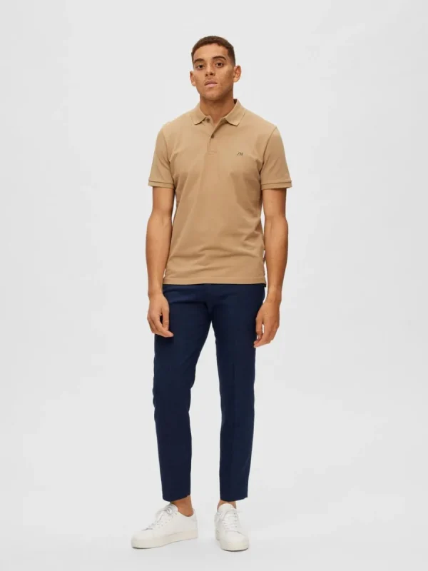 SELECTED KLASSISKA PIKÉTRÖJA Brown Sale