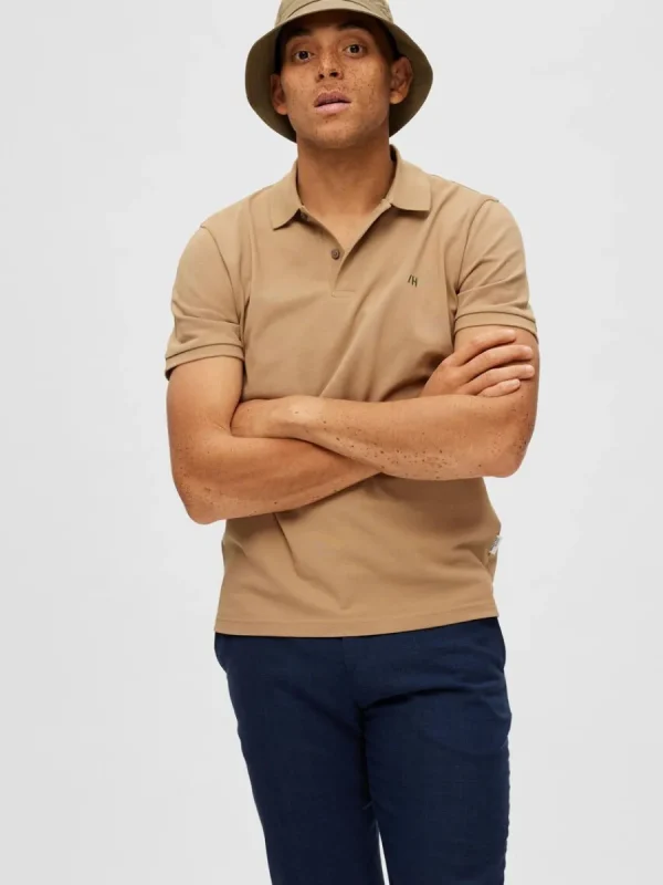 SELECTED KLASSISKA PIKÉTRÖJA Brown Sale