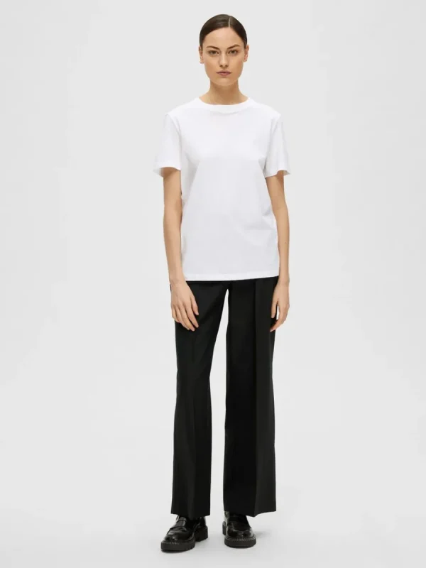 SELECTED KLASSISKA T-SHIRT White Online