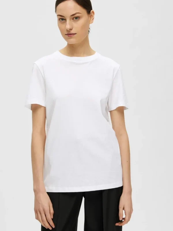SELECTED KLASSISKA T-SHIRT White Online