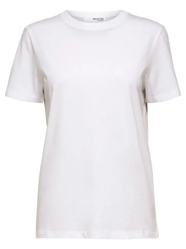 SELECTED KLASSISKA T-SHIRT White Online