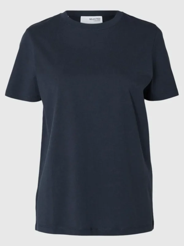 SELECTED KLASSISKA T-SHIRT Blue Sale