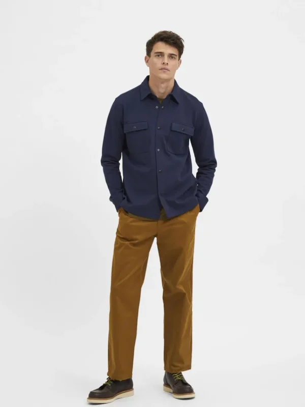 SELECTED KLASSISKA ÖVERSKJORTA Blue Fashion