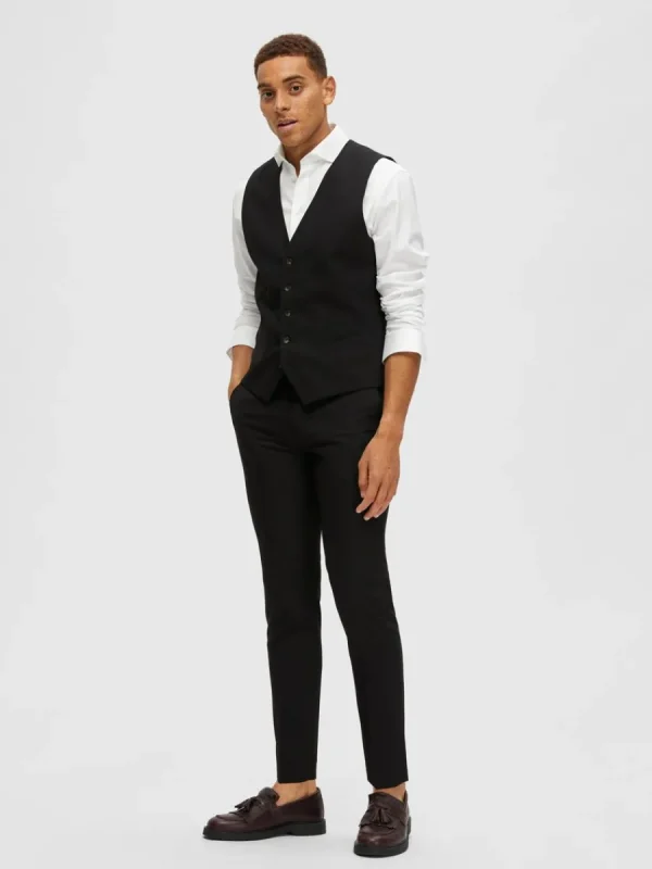 SELECTED KLASSISKA VÄST Black Outlet