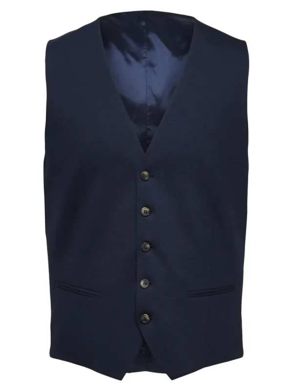 SELECTED KLASSISKA VÄST Blue Sale
