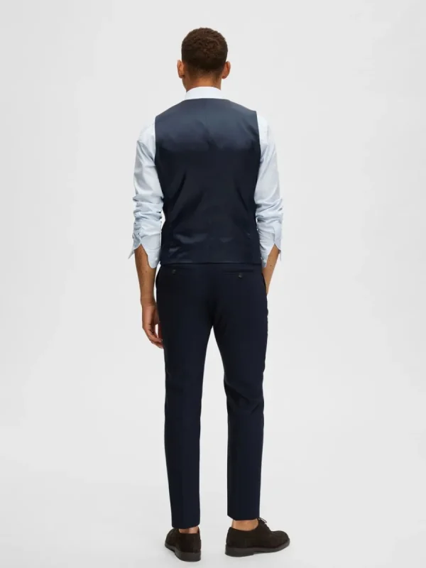 SELECTED KLASSISKA VÄST Blue Sale