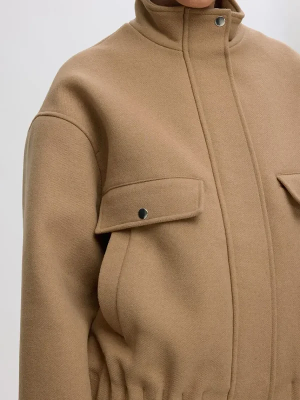 SELECTED KORT BOMBERJACKA Brown Clearance