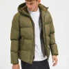 SELECTED KORT PUFFERJACKA Green Online