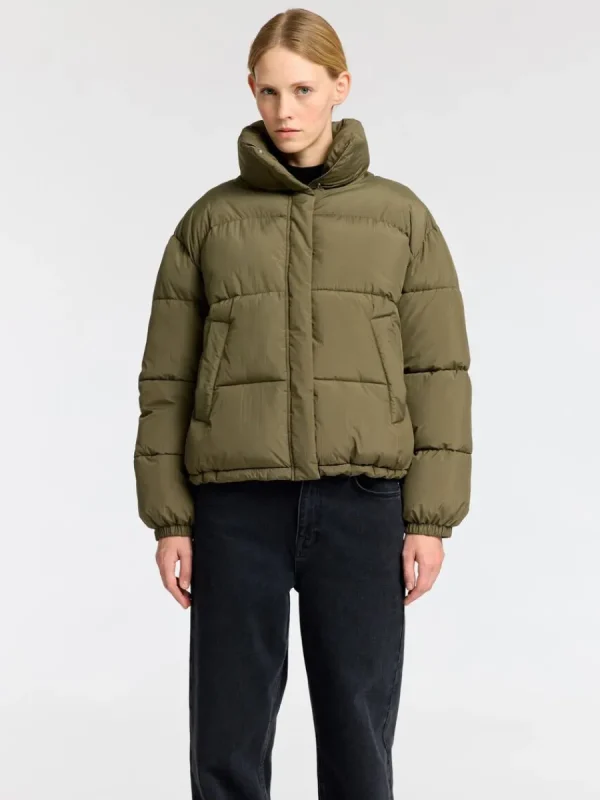 SELECTED KORT PUFFERJACKA Green Store