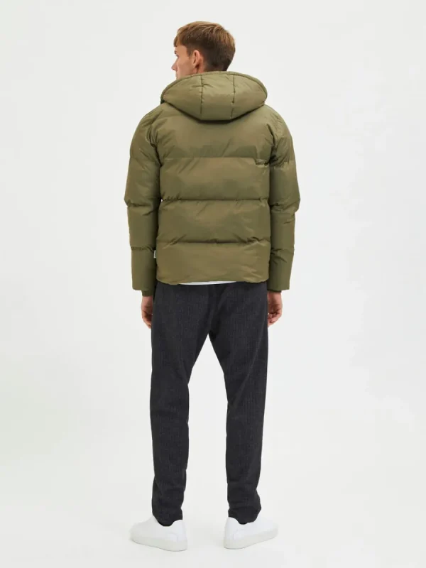SELECTED KORT PUFFERJACKA Green Online