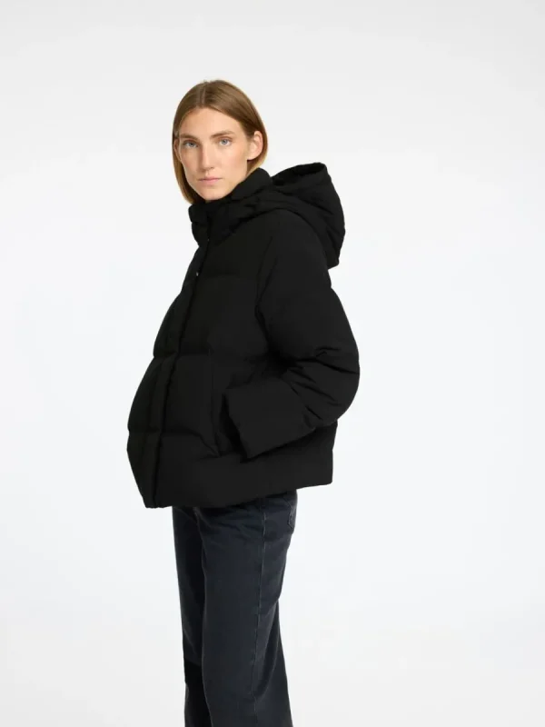 SELECTED KORT PUFFERJACKA Black Cheap