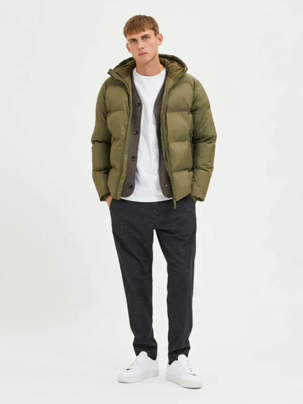 SELECTED KORT PUFFERJACKA Green Online