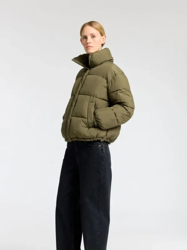 SELECTED KORT PUFFERJACKA Green Store