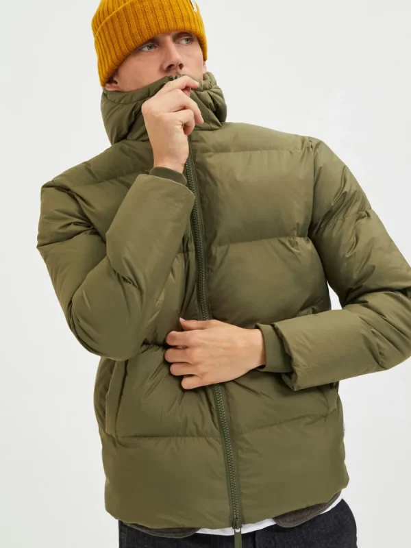 SELECTED KORT PUFFERJACKA Green Online
