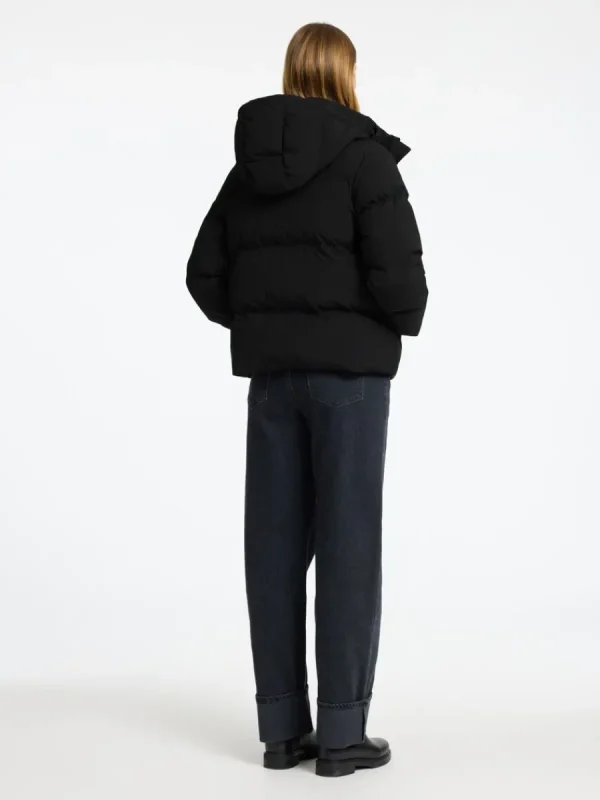 SELECTED KORT PUFFERJACKA Black Cheap