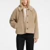 SELECTED KORT TEDDYJACKA Brown Clearance