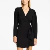 SELECTED KORT VOLANGPRYDD KLÄNNING Black Flash Sale