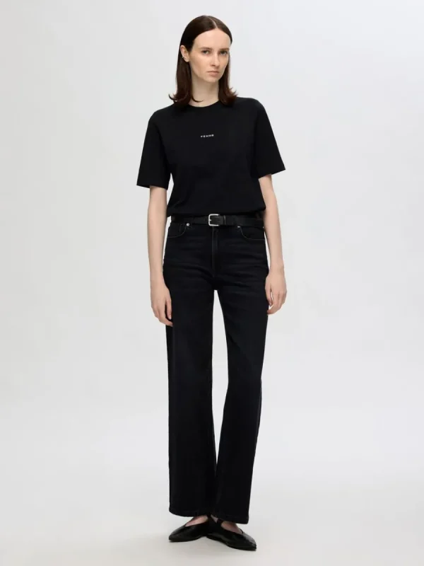 SELECTED KORTÄRMAD BOMULL T-SHIRT Black Best Sale