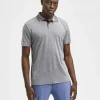 SELECTED KORTÄRMAD COOLMAX® PIKÉTRÖJA Grey Best