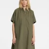 SELECTED KORTÄRMAD KORT KLÄNNING Green Fashion