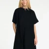 SELECTED KORTÄRMAD KORT KLÄNNING Black Clearance