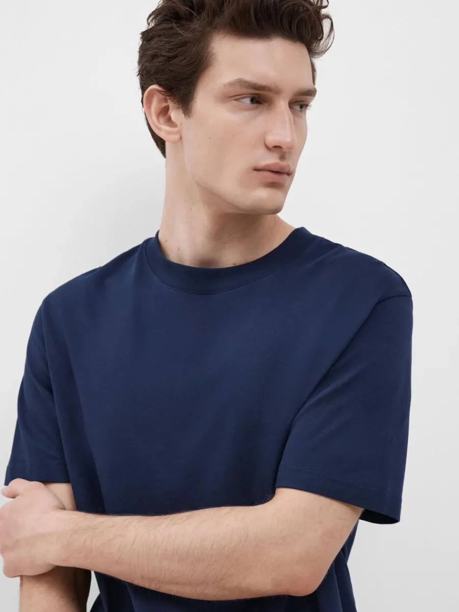 kortrmad_med_avslappnad_p_2-3.webp SELECTED KORTÄRMAD MED AVSLAPPNAD PASSFORM T-SHIRT Blue Hot