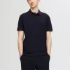 SELECTED KORTÄRMAD PIKÉTRÖJA Black Online
