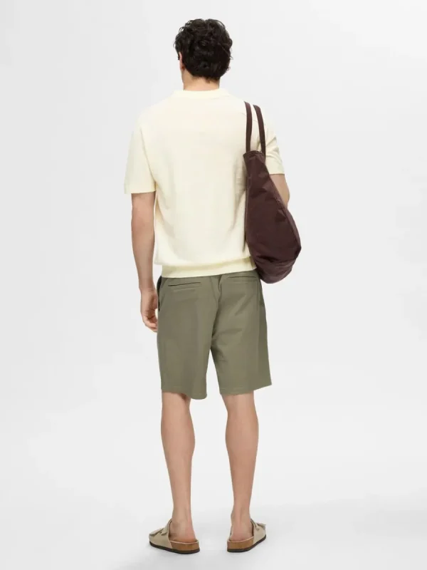 SELECTED KORTÄRMAD PIKÉTRÖJA White Clearance