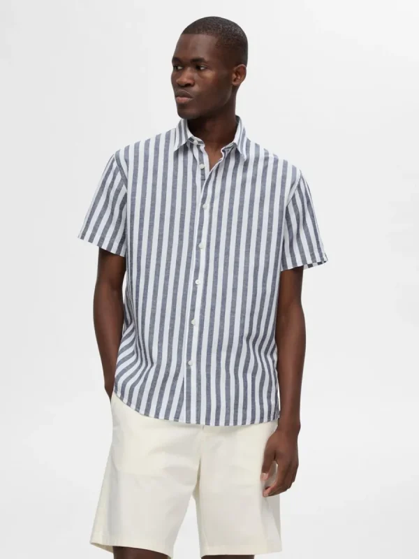 SELECTED KORTÄRMAD SKJORTA Blue Online