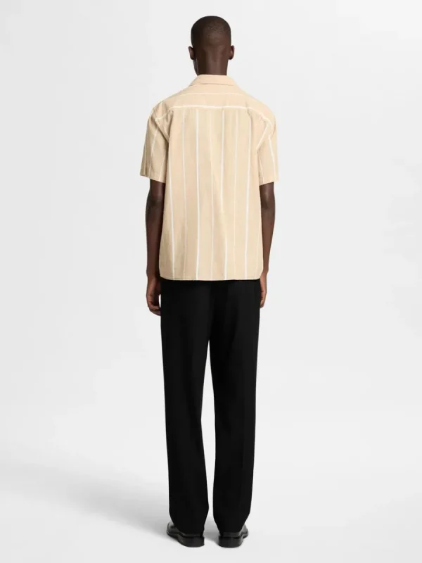 SELECTED KORTÄRMAD SKJORTA Beige Outlet