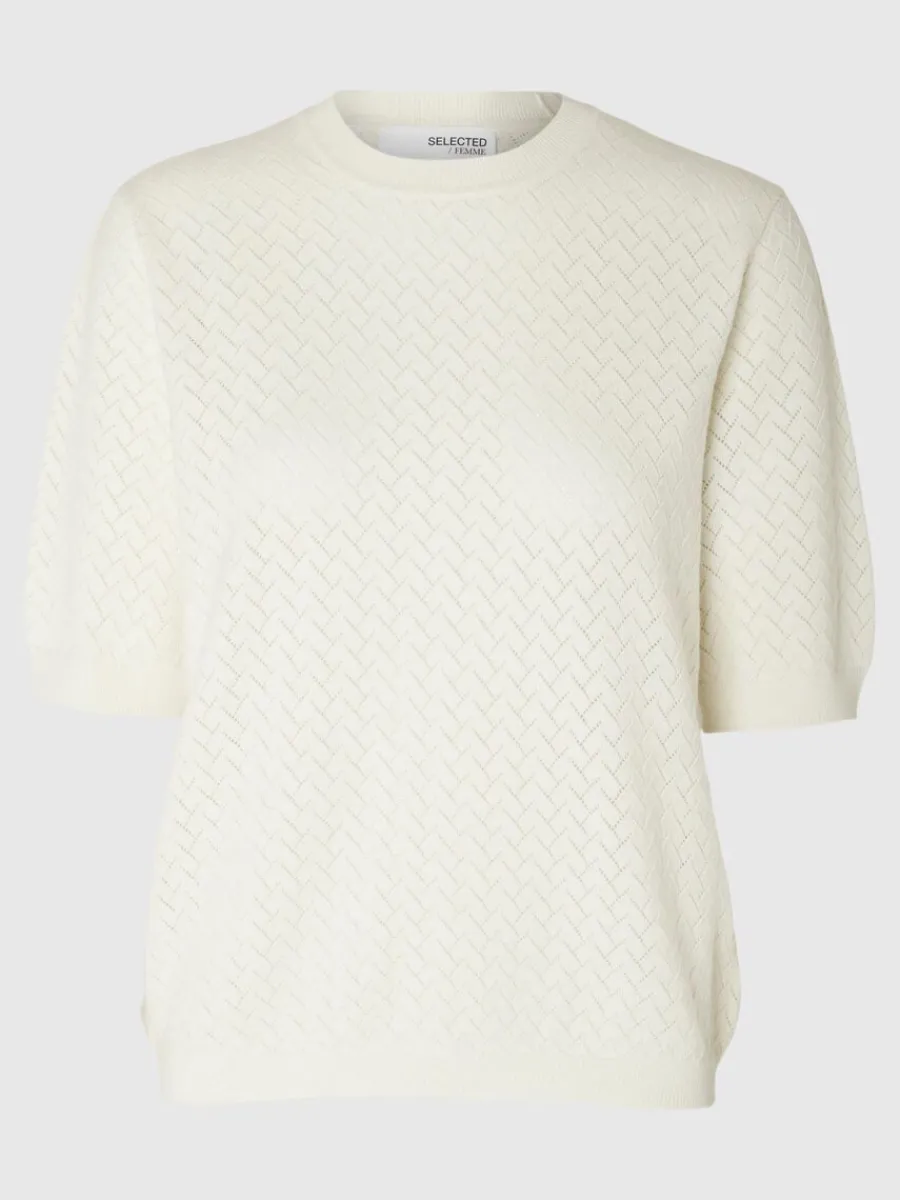 kortrmad_stickad_topp_5-8.webp SELECTED KORTÄRMAD STICKAD TOPP Beige Clearance