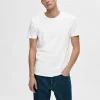 SELECTED KORTÄRMAD T-SHIRT White Store