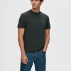 SELECTED KORTÄRMAD T-SHIRT Grey Cheap