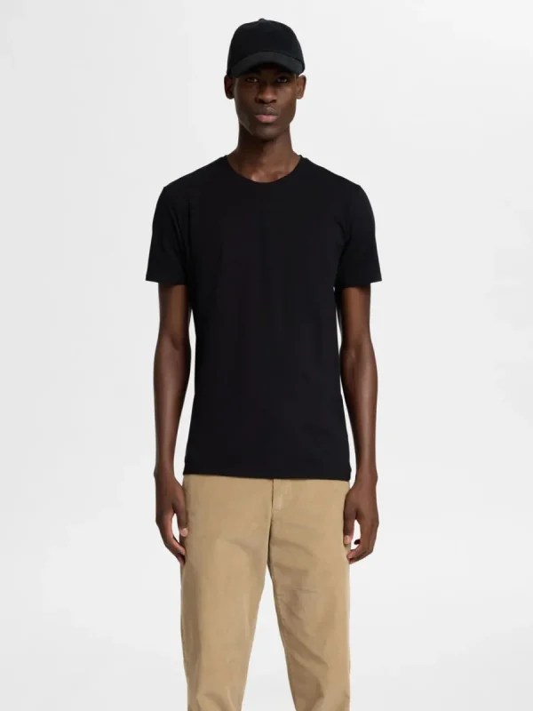 SELECTED KORTÄRMAD T-SHIRT Black New