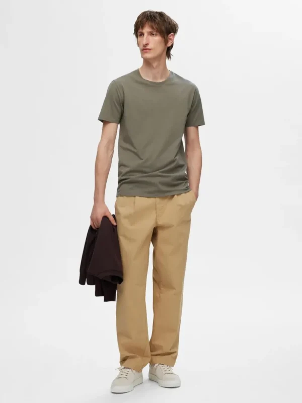 SELECTED KORTÄRMAD T-SHIRT Green Store